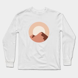 Desert Landscape Minimalist Long Sleeve T-Shirt